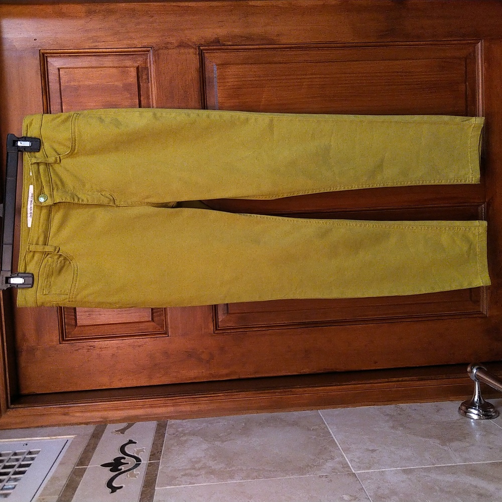 Jones New York Jeans SoHo Ankle Mustard Green 10P